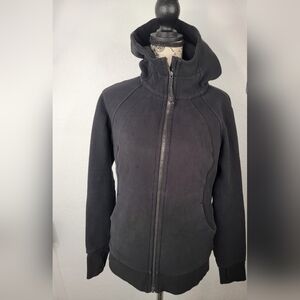 Lululemon 8 Scuba Hoodie Full Zip Light Cotton Fleece Thumbholes W4AWMS Flawed
